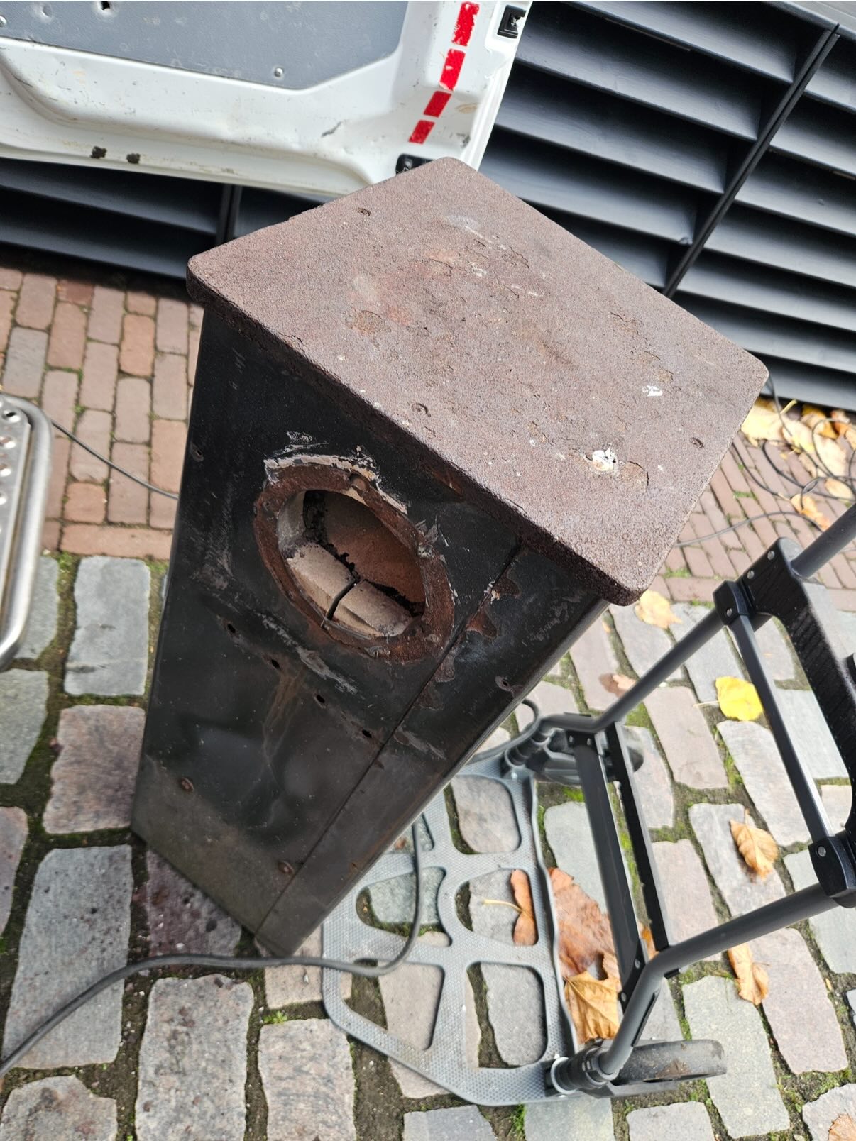 Reparatie oude kachel foto 2