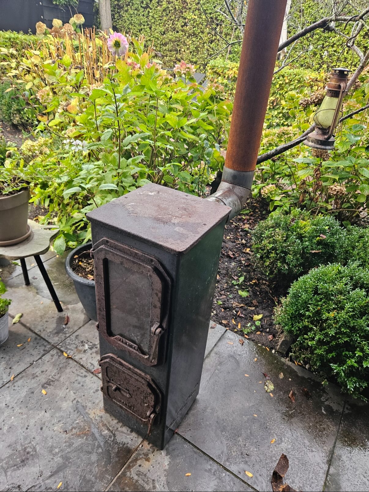 Reparatie oude kachel