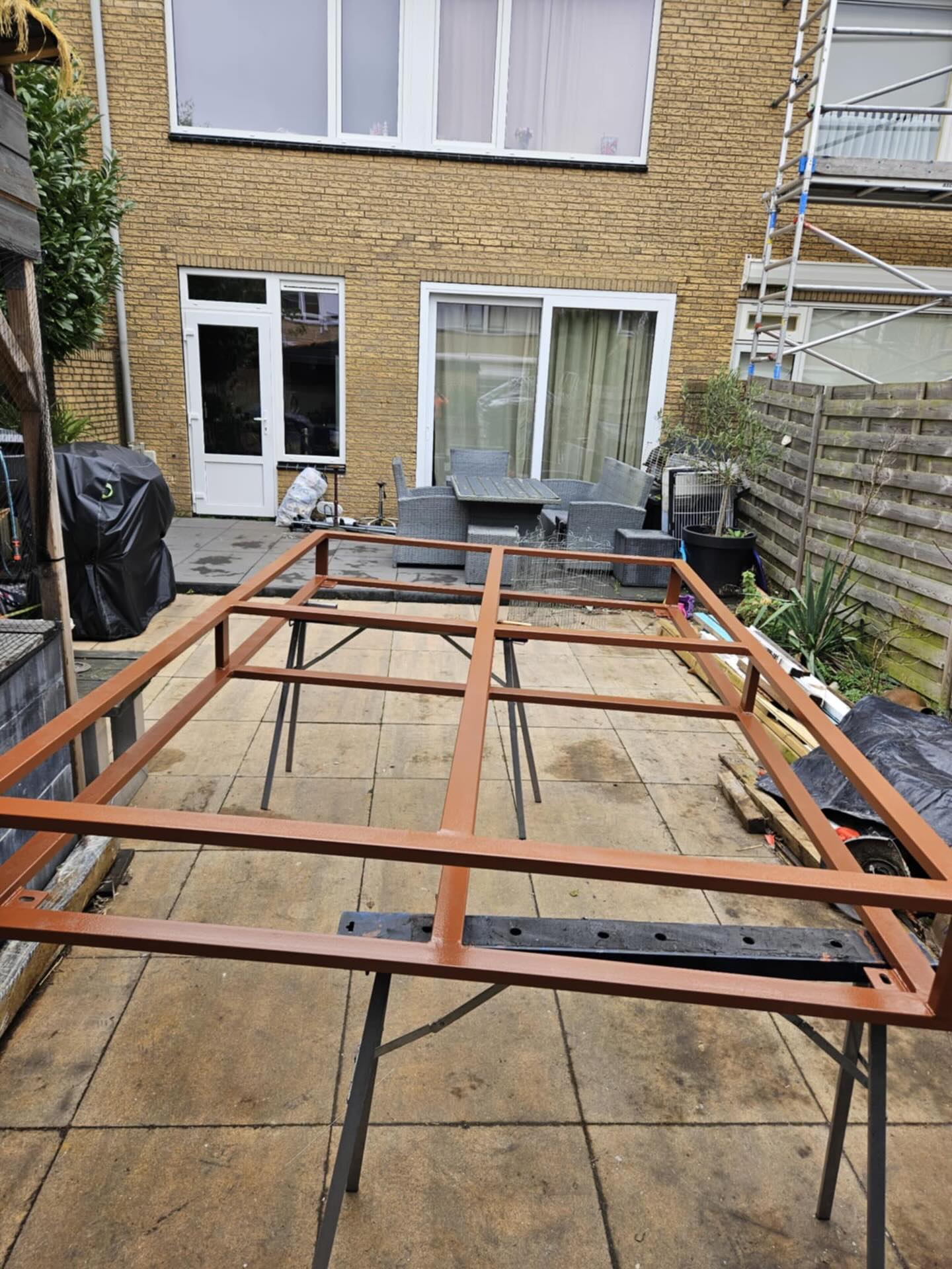 Frame voor open haardhout foto 6